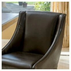 James Bonded Leather Dining Chair Wood/Brown - Christopher Knight Home -Dining Chairs And Benches Official Shop unnamed file 1000