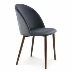 Edgemod Set of 2 Raleigh Velvet Dining Chair - Poly & Bark Rose/walnut -Dining Chairs And Benches Official Shop unnamed file 10003