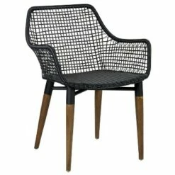 Claude Teak Side Chair - East at Main Black