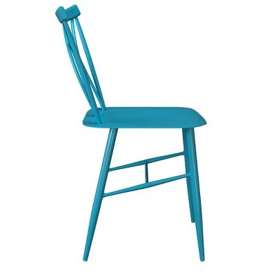 Set of 2 Avery Metal Dining Chairs - Lifestyle Solutions White 6 Set of 2 Avery Metal Dining Chairs - Lifestyle Solutions White - Image 4