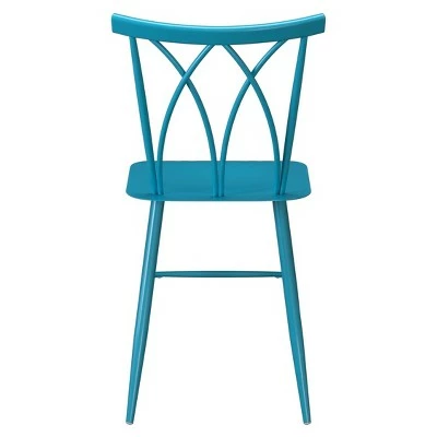 Set of 2 Avery Metal Dining Chairs - Lifestyle Solutions White 7 Set of 2 Avery Metal Dining Chairs - Lifestyle Solutions White - Image 5