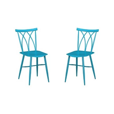Set of 2 Avery Metal Dining Chairs - Lifestyle Solutions White 11 Set of 2 Avery Metal Dining Chairs - Lifestyle Solutions White - Image 9