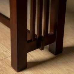 60" Cappuccino Wood Kitchen Dining Bench - Saracina Home -Dining Chairs And Benches Official Shop unnamed file 10093