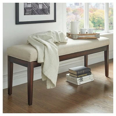 Quinby Linen Bench - Inspire Q Oatmeal 6 Quinby Linen Bench - Inspire Q Oatmeal - Image 4