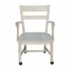 Dining Chair with Casters - Unfinished - International Concepts -Dining Chairs And Benches Official Shop unnamed file 1011