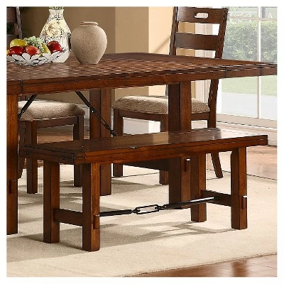 54" Bench Wood Oak - Inspire Q 6 54" Bench Wood Oak - Inspire Q - Image 4