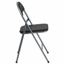 Flash Furniture 2 Pack HERCULES Series Black Vinyl Metal Folding Chair with Carrying Handle -Dining Chairs And Benches Official Shop unnamed file 10210