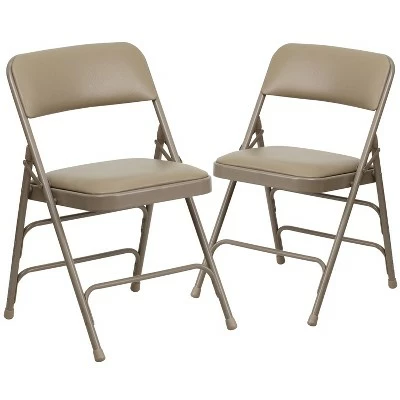 Flash Furniture HERCULES Series Metal Folding Chairs with Padded Seats | Set of 2 Black Metal Folding Chairs 13 Flash Furniture HERCULES Series Metal Folding Chairs with Padded Seats | Set of 2 Black Metal Folding Chairs - Image 11