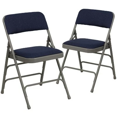 Flash Furniture HERCULES Series Metal Folding Chairs with Padded Seats | Set of 2 Black Metal Folding Chairs 16 Flash Furniture HERCULES Series Metal Folding Chairs with Padded Seats | Set of 2 Black Metal Folding Chairs - Image 14