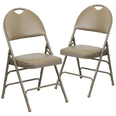 Flash Furniture 2 Pack HERCULES Series Extra Large Ultra-Premium Triple Braced Metal Folding Chair with Easy-Carry Handle 15 Flash Furniture 2 Pack HERCULES Series Extra Large Ultra-Premium Triple Braced Metal Folding Chair with Easy-Carry Handle - Image 13