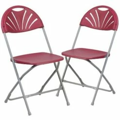 Flash Furniture 2 Pack HERCULES Series 650 lb. Capacity Plastic Fan Back Folding Chair -Dining Chairs And Benches Official Shop unnamed file 10307