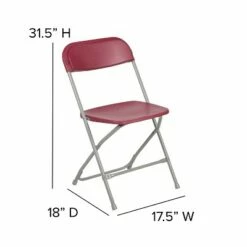 Flash Furniture Hercules™ Series Plastic Folding Chair - 2 Pack 650LB Weight Capacity -Dining Chairs And Benches Official Shop unnamed file 10315