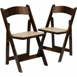 Flash Furniture 2 Pack HERCULES Series Wood Folding Chair with Vinyl Padded Seat -Dining Chairs And Benches Official Shop unnamed file 10420