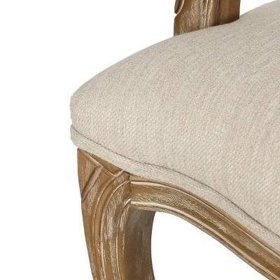 2pk Mina French Country Wood and Cane Upholstered Dining Chairs - Christopher Knight Home Light Gray/natural 10 2pk Mina French Country Wood and Cane Upholstered Dining Chairs - Christopher Knight Home Light Gray/natural - Image 8