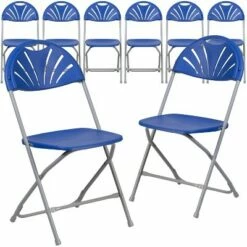 Flash Furniture 8 Pack HERCULES Series 650 lb. Capacity Plastic Fan Back Folding Chair -Dining Chairs And Benches Official Shop unnamed file 10439