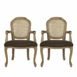 2pk Mina French Country Wood and Cane Upholstered Dining Chairs - Christopher Knight Home Light Gray/natural 27 2pk Mina French Country Wood and Cane Upholstered Dining Chairs - Christopher Knight Home Light Gray/natural -Dining Chairs And Benches Official Shop unnamed file 1047