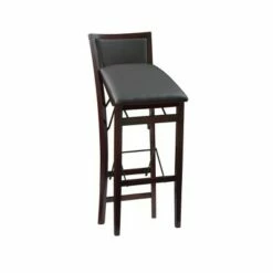 30" Keira Padded Back Folding Bar Stool Espresso Brown - Linon -Dining Chairs And Benches Official Shop unnamed file 10470