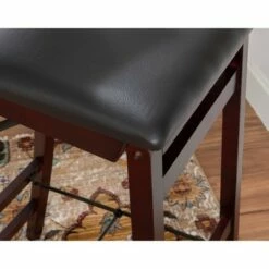 30" Keira Padded Back Folding Bar Stool Espresso Brown - Linon -Dining Chairs And Benches Official Shop unnamed file 10477