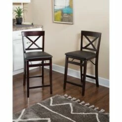 Triena X Back Folding Counter Height Barstool Espresso - Linon -Dining Chairs And Benches Official Shop unnamed file 10484