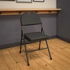 Room & Joy Set of 4 Triple Braced Commercial Xl Comfort Padded Metal Folding Chair Black - Room & Joy -Dining Chairs And Benches Official Shop unnamed file 10512