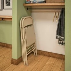 Set of 2 Double Braced Vinyl Padded Seat & Back Folding Chair - Room & Joy Black -Dining Chairs And Benches Official Shop unnamed file 10518