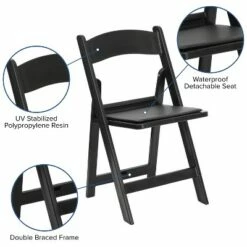 Flash Furniture Hercules™ Folding Chair - Resin– 4 Pack 1000LB Weight Capacity Event Chair -Dining Chairs And Benches Official Shop unnamed file 10585