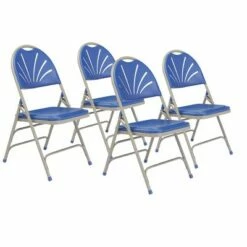National Public Seating Set of 4 Deluxe Fan Back with Triple Brace Folding Chairs - Hampton Collection Dark Blue 20 National Public Seating Set of 4 Deluxe Fan Back with Triple Brace Folding Chairs - Hampton Collection Dark Blue -Dining Chairs And Benches Official Shop unnamed file 10641