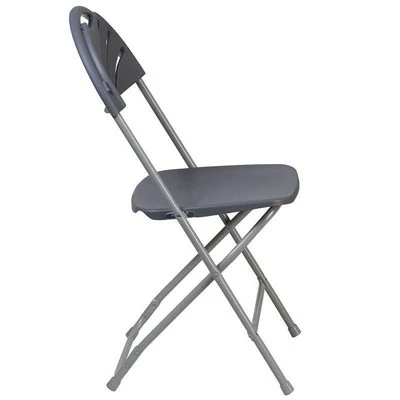 Riverstone Furniture Collection Plastic Folding Chair Charcoal 3 Riverstone Furniture Collection Plastic Folding Chair Charcoal