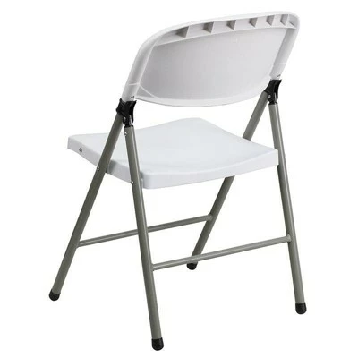 Riverstone Furniture Collection Plastic Folding Chair White 4 Riverstone Furniture Collection Plastic Folding Chair White - Image 2