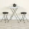 Flash Furniture Foldable Stool with Black Plastic Seat and Titanium Gray Frame 1 Flash Furniture Foldable Stool with Black Plastic Seat and Titanium Gray Frame -Dining Chairs And Benches Official Shop unnamed file 10757
