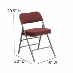 Flash Furniture 2 Pack HERCULES Series Premium Curved Triple Braced & Hinged Fabric Upholstered Metal Folding Chair -Dining Chairs And Benches Official Shop unnamed file 10768