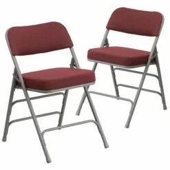 Flash Furniture 2 Pack HERCULES Series Premium Curved Triple Braced & Hinged Fabric Upholstered Metal Folding Chair -Dining Chairs And Benches Official Shop unnamed file 10776
