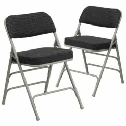 Flash Furniture 2 Pack HERCULES Series Premium Curved Triple Braced & Hinged Fabric Upholstered Metal Folding Chair -Dining Chairs And Benches Official Shop unnamed file 10777
