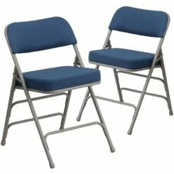 Flash Furniture 2 Pack HERCULES Series Premium Curved Triple Braced & Hinged Fabric Upholstered Metal Folding Chair -Dining Chairs And Benches Official Shop unnamed file 10779