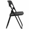Riverstone Furniture Collection Plastic Folding Chair Black