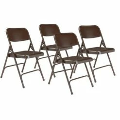 National Public Seating Set of 4 Premium All Steel Folding Chairs - Hampton Collection Blue -Dining Chairs And Benches Official Shop unnamed file 10795