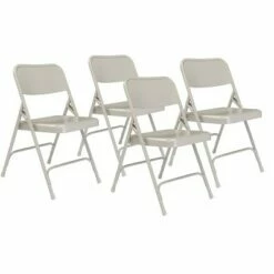 National Public Seating Set of 4 Premium All Steel Folding Chairs - Hampton Collection Blue -Dining Chairs And Benches Official Shop unnamed file 10797
