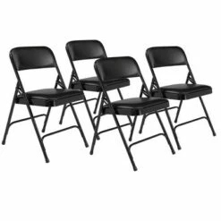 National Public Seating Set of 4 Premium Vinyl Padded Folding Chairs - Hampton Collection Gray 20 National Public Seating Set of 4 Premium Vinyl Padded Folding Chairs - Hampton Collection Gray -Dining Chairs And Benches Official Shop unnamed file 10820