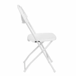Plastic Folding Chair White - Riverstone Furniture Collection
