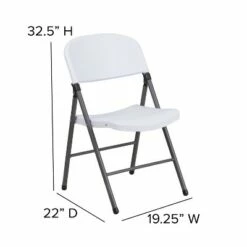 Flash Furniture 2 Pack HERCULES Series 330 lb. Capacity Plastic Folding Chair with Charcoal Frame -Dining Chairs And Benches Official Shop unnamed file 10898
