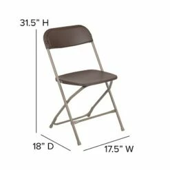 Emma and Oliver Set of 2 Stackable Folding Plastic Chairs - 650 LB Weight Capacity -Dining Chairs And Benches Official Shop unnamed file 10914