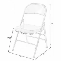 Bold Tones Full Metal Curved Triple Braced Folding Chair, Beige 14 Bold Tones Full Metal Curved Triple Braced Folding Chair, Beige -Dining Chairs And Benches Official Shop unnamed file 10951