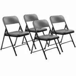 National Public Seating Set of 4 Premium Resin Plastic Folding Chairs - Hampton Collection Gray 24 National Public Seating Set of 4 Premium Resin Plastic Folding Chairs - Hampton Collection Gray -Dining Chairs And Benches Official Shop unnamed file 10965