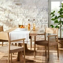 Dining Chairs And Benches Official Shop 21 Hearth & Hand W/Magnolia Furniture Wood & Cane Captain Dining Chair Beige - Hearth & Hand™ with Magnolia