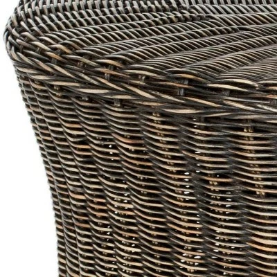 Ruxton Cocktail Ottoman Dark Brown - Safavieh 3 Ruxton Cocktail Ottoman Dark Brown - Safavieh - Image 2