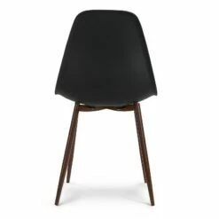 Edgemod Set of 4 Virginia Sculpted Dining Chair - Poly & Bark Black/walnut -Dining Chairs And Benches Official Shop unnamed file 11048