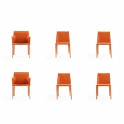 Set of 6 Paris Dining Chairs - Manhattan Comfort Clay -Dining Chairs And Benches Official Shop unnamed file 1111