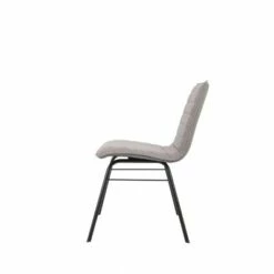 Modern Channel Chair - WOVENBYRD Charcoal Gray -Dining Chairs And Benches Official Shop unnamed file 11141