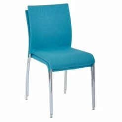 OSP Home Furnishings Conway Stacking Chair - 2pk - Ave Six Smoke