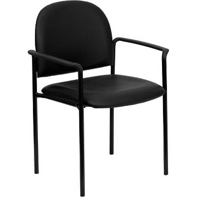 Riverstone Furniture Collection Vinyl Stack Chair Black 3 Riverstone Furniture Collection Vinyl Stack Chair Black